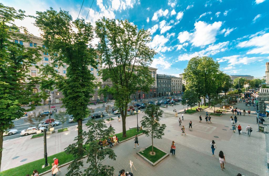 Kreschatik 21 With Terrace 2Br Kyjev Exteriér fotografie